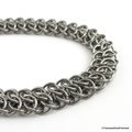 Chainmail wallet chain, stainless steel GSG weave