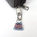 Transgender Pride Mesh Tile Pendant, Handmade Chainmail LGBTQ Flag Bag Charm or Zipper Pull