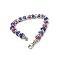 Bi pride bracelet, chainmaille bracelet, bisexual jewelry, barrel weave chainmaille