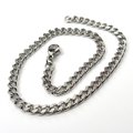 Stainless steel anklet, 4mm curb chain for men or women