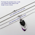 Handmade asexual pride pendant necklace – LGBTQ+ chainmail scale jewelry