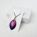 Handmade Bi Pride Pendant – Anodized Aluminum Chainmail Scales LGBTQ+ Necklace