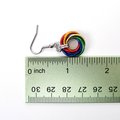 Rainbow gay pride earrings, love knot chainmail jewelry, LGBTQ pride