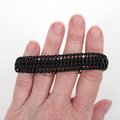 Agender pride bracelet, stretchy chainmail Euro 6 in 1 weave jewelry