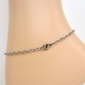 Stainless steel 3mm cable chain anklet, bracelet, or necklace- choose your length