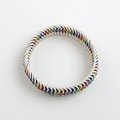 LGBT bracelet, gay pride bracelet, rainbow jewelry, stretchy chainmail bracelet