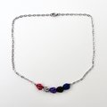Genderfluid pride necklace, chainmail Sweetpea weave jewelry