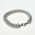 Chainmail full Persian bracelet, silver aluminum jewelry - lightweight, non-tarnish