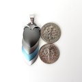 Demiboy pendant necklace, chainmail scale jewelry