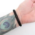 Transgender pride flag bracelet, stretchy chainmail half Persian 3 in 1 weave, subtle and discreet LGBTQIA jewelry