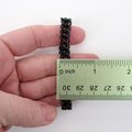 Transgender pride flag bracelet, stretchy chainmail half Persian 3 in 1 weave, subtle and discreet LGBTQIA jewelry