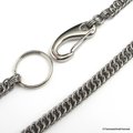 Chainmail wallet chain, mens accessories, stainless steel Half Persian 4 in 1