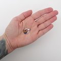 Minimalist Gay Pride Pendant with Floating Rainbow Rings - Handmade LGBTQ Jewelry