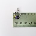 Minimalist Nonbinary Pride Pendant - Floating Rings in Yellow, White, Purple, Black