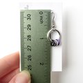 Minimalist Asexual Pride Earrings with Floating Rings in Ace Flag Colors - Handmade LGBTQIA Jewelry