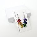 Rainbow Gay Pride Scalloped Necklace - Handmade Anodized Aluminum LGBTQ Jewelry
