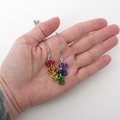 Rainbow Gay Pride Scalloped Necklace - Handmade Anodized Aluminum LGBTQ Jewelry