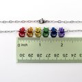 Rainbow Gay Pride Scalloped Necklace - Handmade Anodized Aluminum LGBTQ Jewelry