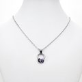 Minimalist Asexual Pride Pendant with Floating Rings in Ace Flag Colors - Handmade LGBTQ+ Jewelry