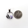 Minimalist Asexual Pride Pendant with Floating Rings in Ace Flag Colors - Handmade LGBTQ+ Jewelry