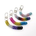 LGBTQ+ Pride Bag Charms, Choose Your Flag, Chainmail Accessories