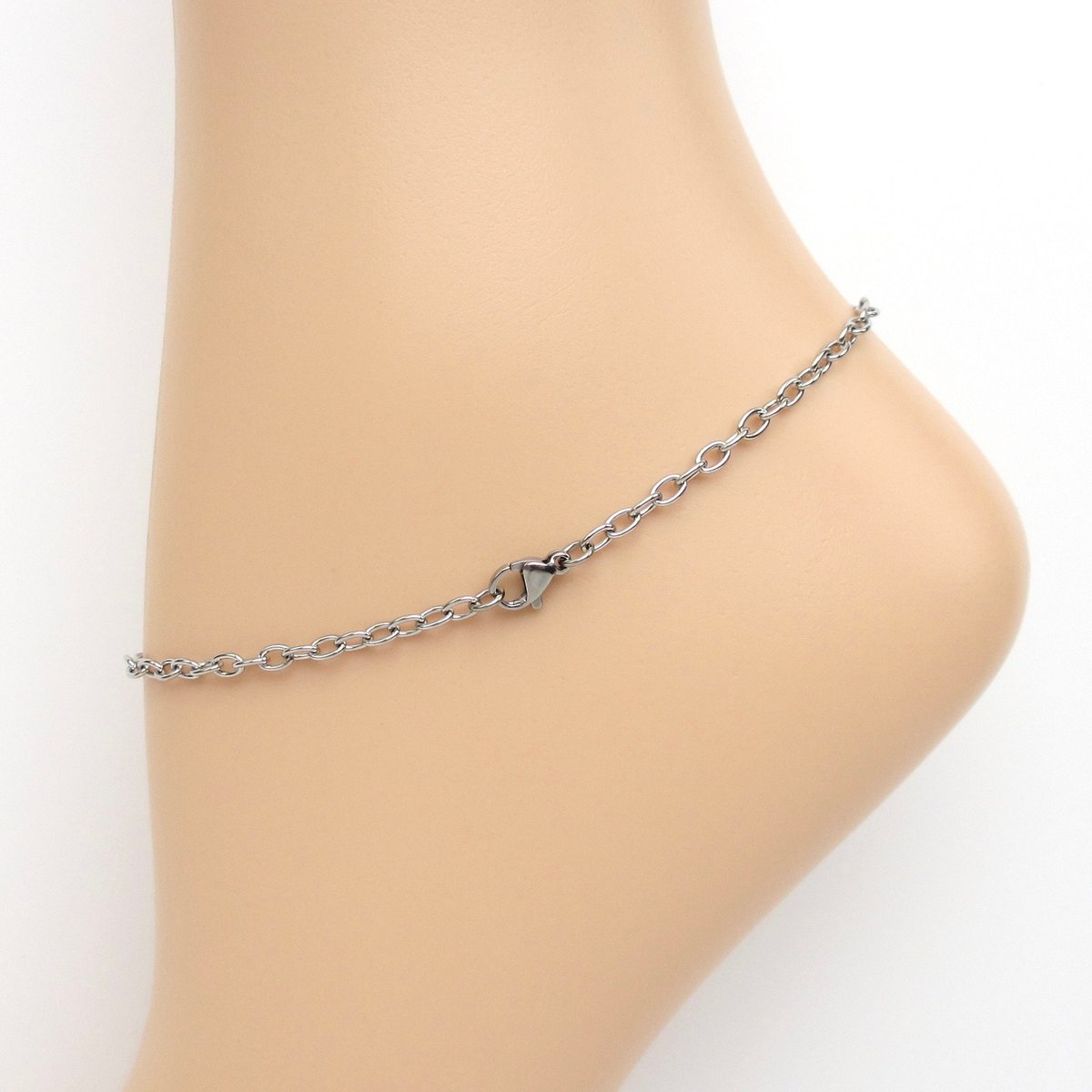 Bi pride anklet, chainmail barrel weave, subtle bisexual jewelry gifts