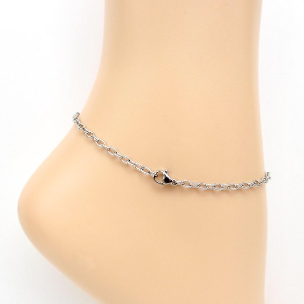 Pansexual pride anklet, chainmail barrel weave, subtle LGBTQIA jewelry gifts