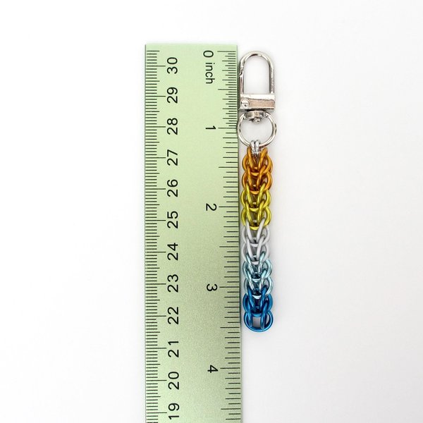LGBTQ+ Pride Bag Charms, Choose Your Flag, Chainmail Accessories